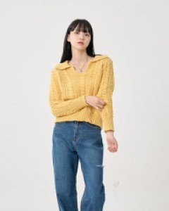 [무료배송] 사이드 원 컷팅 스트레이트 데님 팬츠 B2309