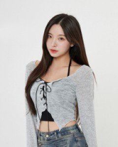 [무료배송] 홀터 슬리브리스 아릴렛 가디건SET B1410