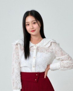[무료배송] 더블카라 시스루 레이스 블라우스 B1711