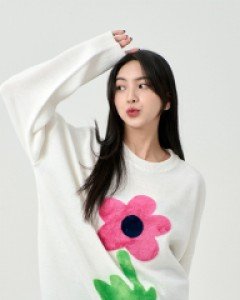 벨보아 플라워 롱 니트 K2811