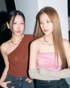 사선 언발 컷팅 티셔츠 K1212