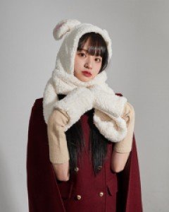 [무료배송] 플리스 토끼 목도리 B2212