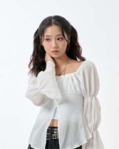 [무료배송] 셔링 슬릿 투웨이 블라우스 B1901