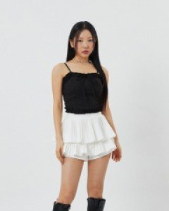 캉캉 주름 미니 치마 바지 K1302