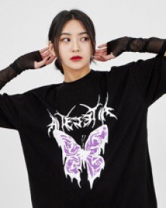 [무료배송] 멜팅 나비 페인팅 반팔 티셔츠 BA2802