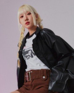 [무료배송] 하이넥 오버핏 버튼 레더 자켓 BA0703