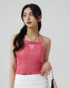 러브 골지 스트랩 체인 나시 KA2003