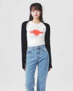 [무료배송] 웨이비 사이드 트임 일자 데님 팬츠 BA2103