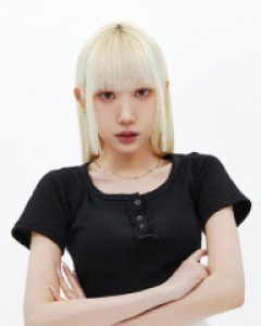 [무료배송] 스퀘어 셔링 골지 반팔 티셔츠 BA0304