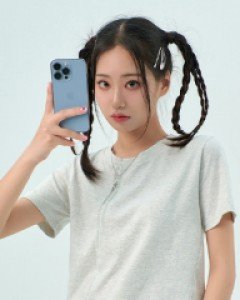 [무료배송] 더블 사선 절개 반팔 티셔츠 BA0505