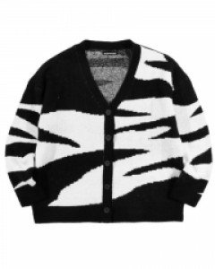 [NSTK] 페이드 패턴 가디건 (BLK)_K21ZA536