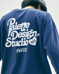 [NSTK] 피그먼트 팔레트 스튜디오 맨투맨 (다크 블루)_K21QB305