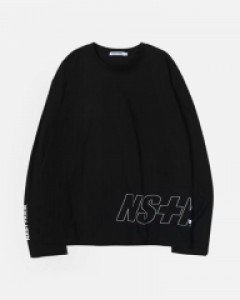 [NK] LINE LOGO LONGSLEEVE TEE (BLK) (19FW-K003)