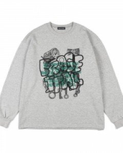 [NSTK] Graffiti Longsleeve (Melange)_K22ZB731