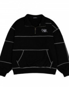 [NSTK] Astre Half Zip Up (Black)_K22ZB734