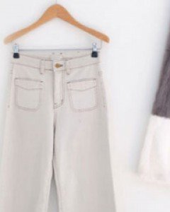 Beige pocket 스티치 - Denim (주문폭주)