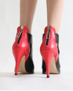 레드&블랙 부티토오픈 슈즈