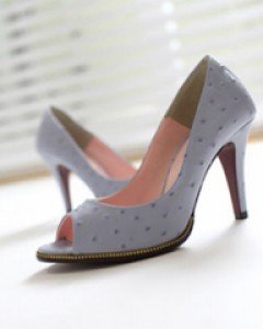 이태리 색감별 타조가죽 토오픈