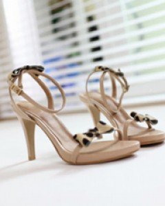 호피리본 포인트 sandal