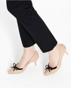 고급스러운 퀄리티 애나멜 포인트 리본슈즈