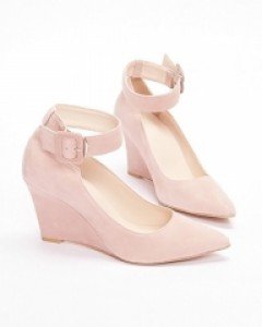 메리제인스타일의 발목스트랩 웨지힐