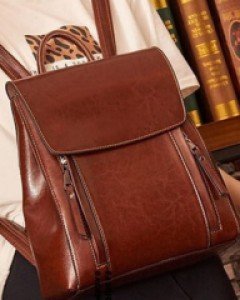 빈티지 스타일 더블포켓 백팩