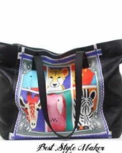 애니멀 프린팅 유니크 쇼퍼백