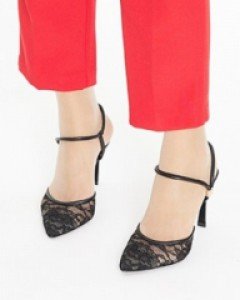 섹시한듯 세련된 스타일링, 레이스스틸레토힐