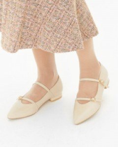 웨딩슈즈로도 인기좋은 투스트랩 플랫