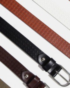 [JP.25] 고급스러운 패턴 가죽 벨트