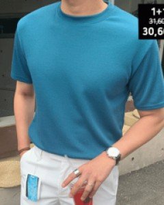 [RSC.36-1] 1+1 비비드 쿨러닝 니트 반팔 티셔츠