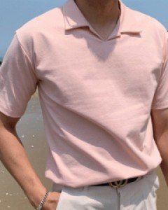 [NIN.31] 모던베이직 라운드 카라 분또 반팔 티셔츠