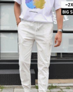 [DB.94] 린넨 텍스쳐의 코튼스판 카고 조거팬츠