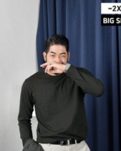 [SR.03] 손쉽게 입기좋은 싱글 라운드 긴팔 티셔츠