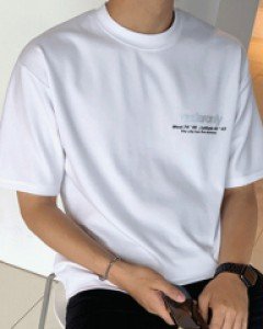 [LD.45] 멋스러운 언더영문 스카치 반팔 티셔츠