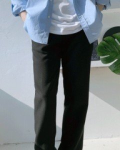 [PI.34] 10color 트렌디한 링클프리 세미와이드 슬랙스