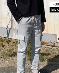 [AVE.02] 탄탄한 코튼 스판 카고 조거팬츠