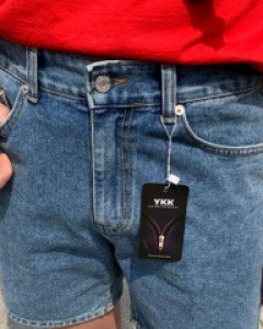 [ED.07] YKK 스탠다드 일자핏 코튼 하프 데님 반바지