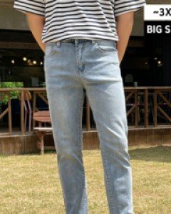 [GEN.05] 매력적인 워싱감 스판 일자 데님 팬츠