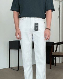 [ED.10] 클래식한 깔끔핏 레직기 일자핏 코튼 팬츠