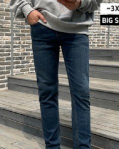 [GEN.07] 빈티지한 워싱 스판가득 편안한 일자 데님 팬츠