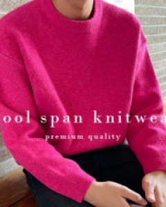 [GLM.07] 컬러감에 핏까지 좋은  울 스판 니트