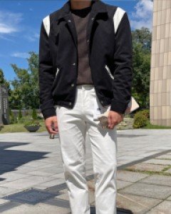 [MAX.08] 스타일리시한 코듀로이 바시티 스판 자켓