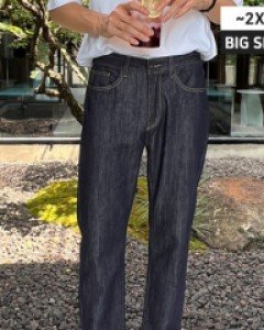 [CN.695] 흰티랑 입어도 문제없는 논페이드 일자핏 생지 데님팬츠