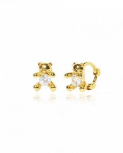 Gold Bear Earring