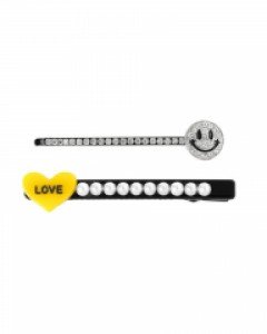 [2set]Yellow Love Smile Hairpin