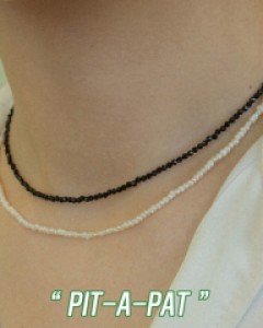 [2set]Small Nature Pearl Necklace+Hey Coco Necklace