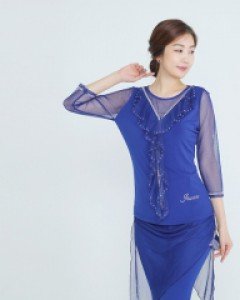 [댄스복] 와이훌 라운드망사티