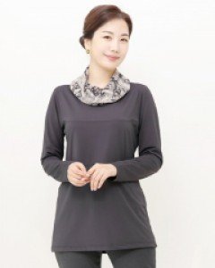 수입스카프 터틀블라우스