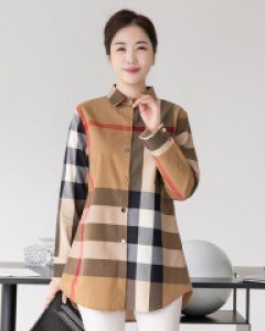 엔체크 A라인 남방 [베이지]